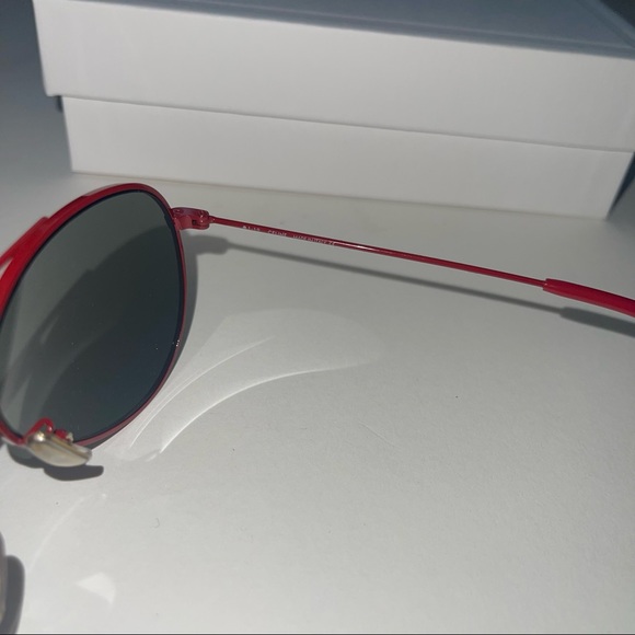 Celine 59mm Shinny Red & Green Pilot Sunglasses New Comes With Box, Case & Cloth main image 11